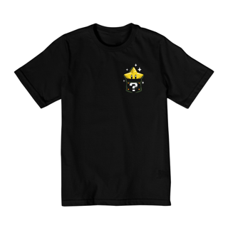 Nome do produto [Infantil] Camiseta Super Star de Bolso (2 a 8 anos)