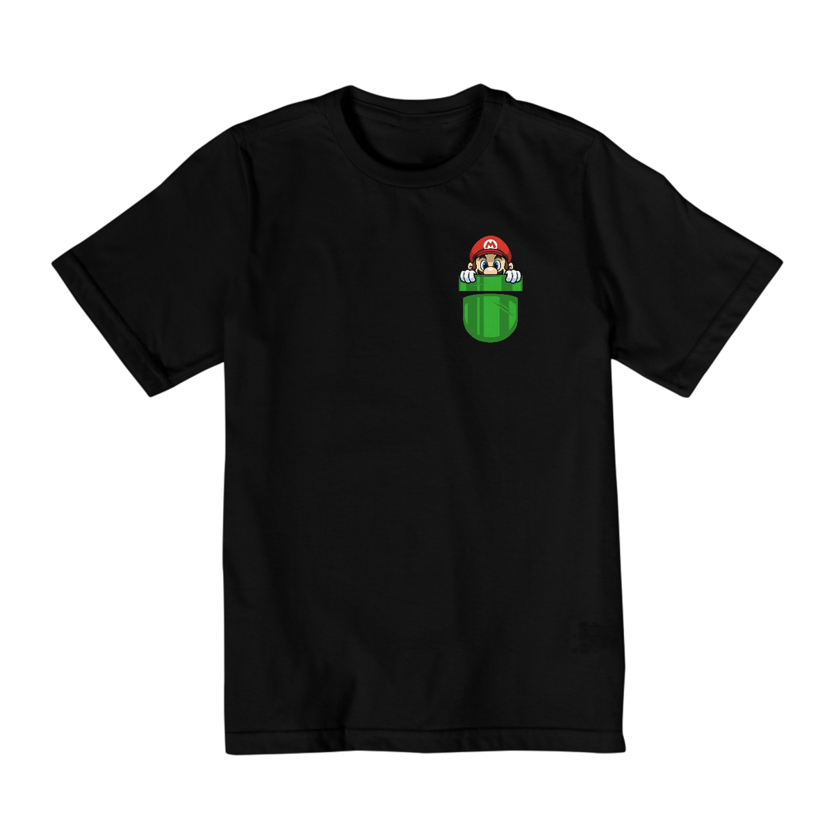 Nome do produto: [Infantil] Camiseta Super Mário no Bolso (10 a 14 anos)