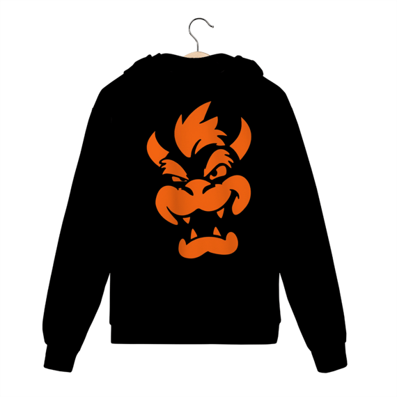 Moletom Premium com zíper Bowser/Koopa