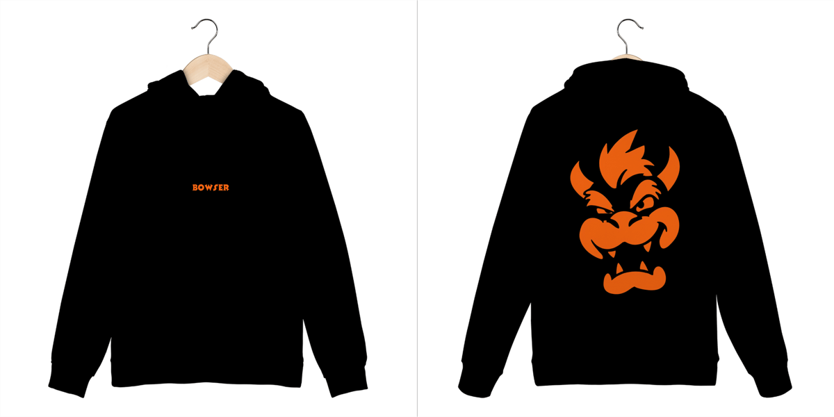 Nome do produto: Moletom Premium Canguru Bowser/Koopa