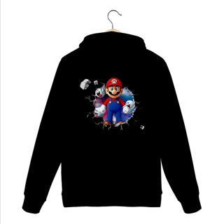 Nome do produtoMoletom Premium Canguru - Super Mario/Boo saindo da parede!
