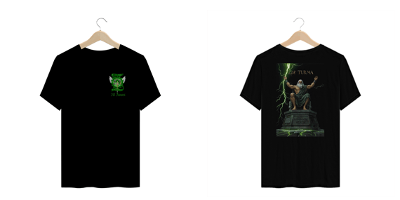 [Plus Size] Camiseta Supremacia Verde - Zeus (Frente e Costas)