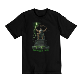 [Infantil] Camiseta Supremacia Verde - Zeus (10 a 14 anos)
