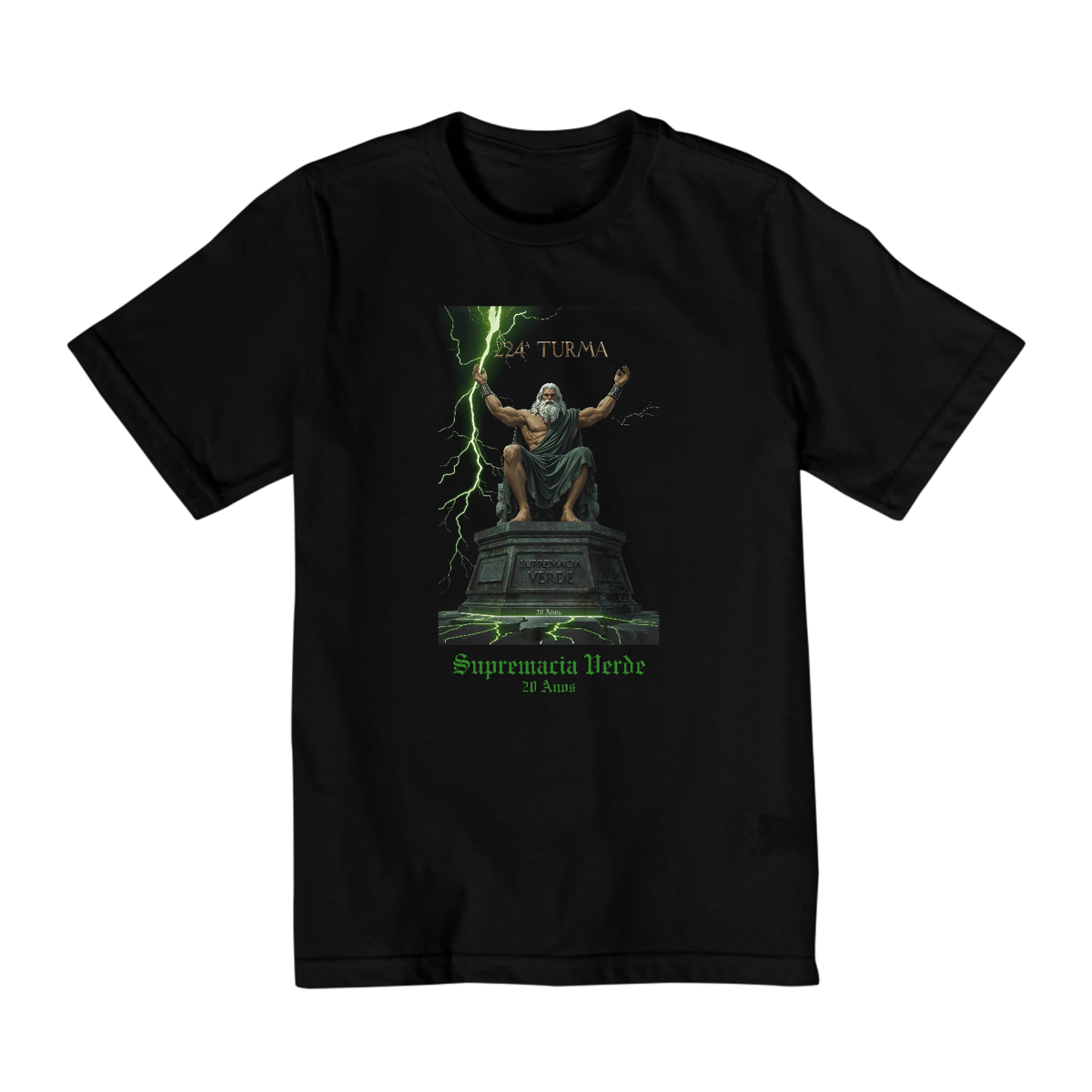 Nome do produto: [Infantil] Camiseta Supremacia Verde (2 a 8 anos)
