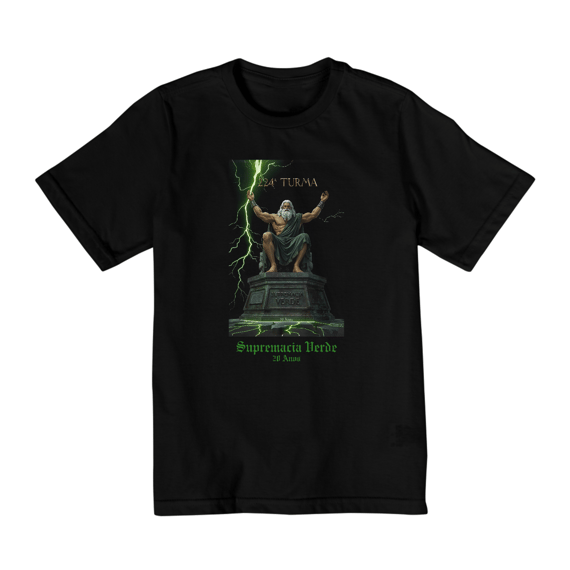 [Infantil] Camiseta Supremacia Verde (2 a 8 anos)