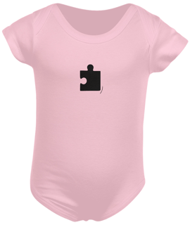 Nome do produto[Infantil] Body Amor (Coração/Quebra Cabeça)