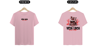 [Algodão Peruano] Camiseta Caveira Psicodélica Rock Style (Cores Claras)