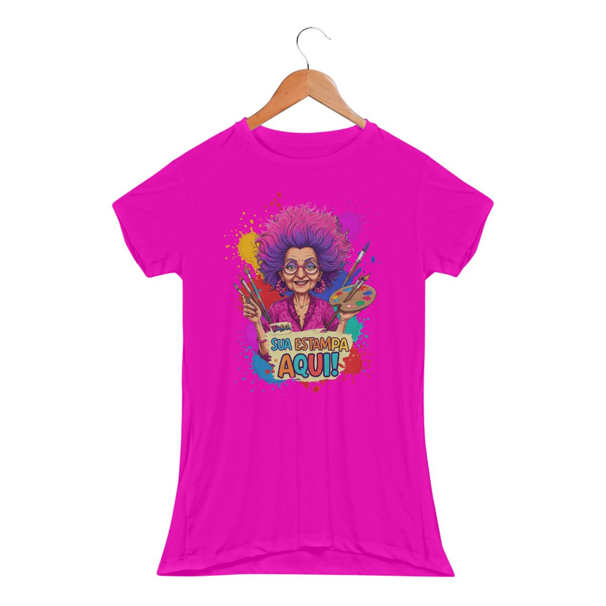 Nome do produto: [PERSONALIZÁVEL] Modelo de Baby Long SPORT DRY FIT UV Personalizada - Estampa somente na Frente OU somente nas Costas