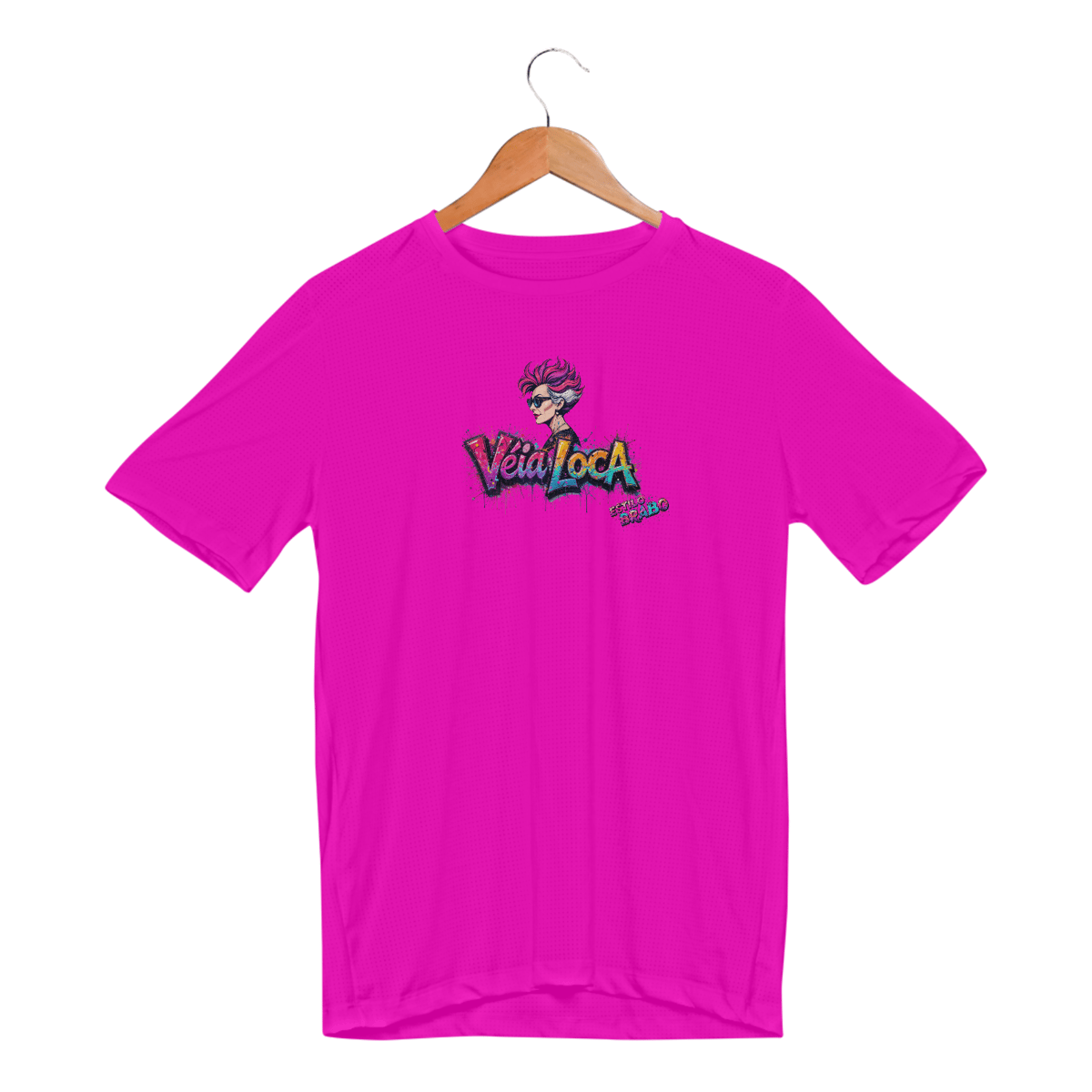 Nome do produto: [Sport UV] Camiseta Dry Fit UV Véia Loca Estilo Brabo