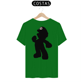 Nome do produto [Quality] Camiseta Super Mario: Silhueta (Costas)