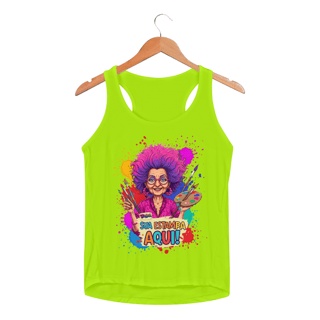 Nome do produto[PERSONALIZÁVEL] Modelo de Camiseta Regata Feminina SPORT DRY FIT UV Personalizada - Estampa somente na Frente OU somente nas Costas