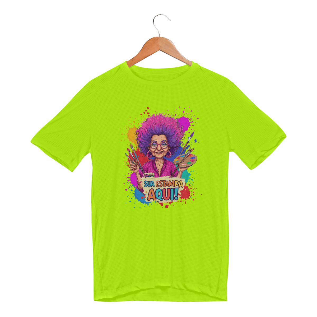 Nome do produto: [PERSONALIZÁVEL] Modelo de Camiseta SPORT DRY FIT UV Personalizada - Estampa somente na Frente OU somente nas Costas