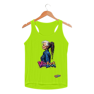 Nome do produto[Sport UV] Regata Feminina Dry Fit Véia Loca Estilosa