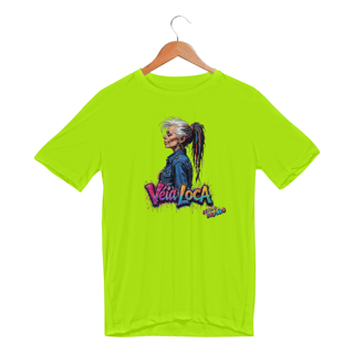 Nome do produto[Sport UV] Camiseta Dry Fit UV Véia Loca Estilosa