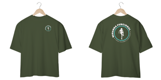 Nome do produto [Oversized] Camiseta Miranda Funcional (Estampa: Frente e Costas - Cores Preto, Verde Musgo, Marrom e Vinho)
