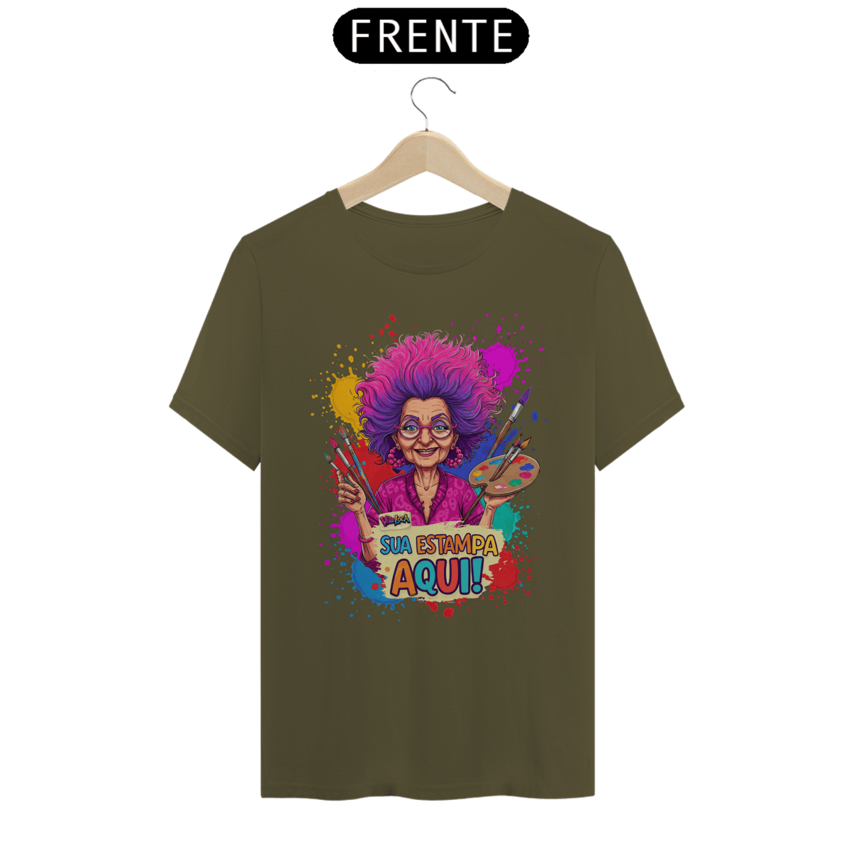 Nome do produto: [PERSONALIZÁVEL] Modelo de Camiseta Prime Personalizada - Estampa somente na frente OU somente nas costas