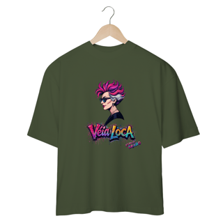 Nome do produto[Oversized] Camiseta Véia Loca Estilo Brabo