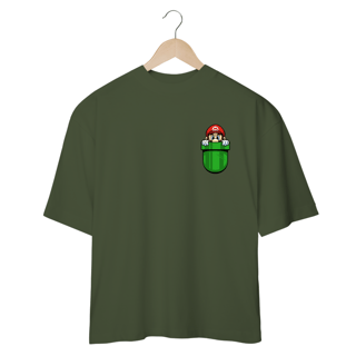 [Oversized] Camiseta Super Mário no Bolso