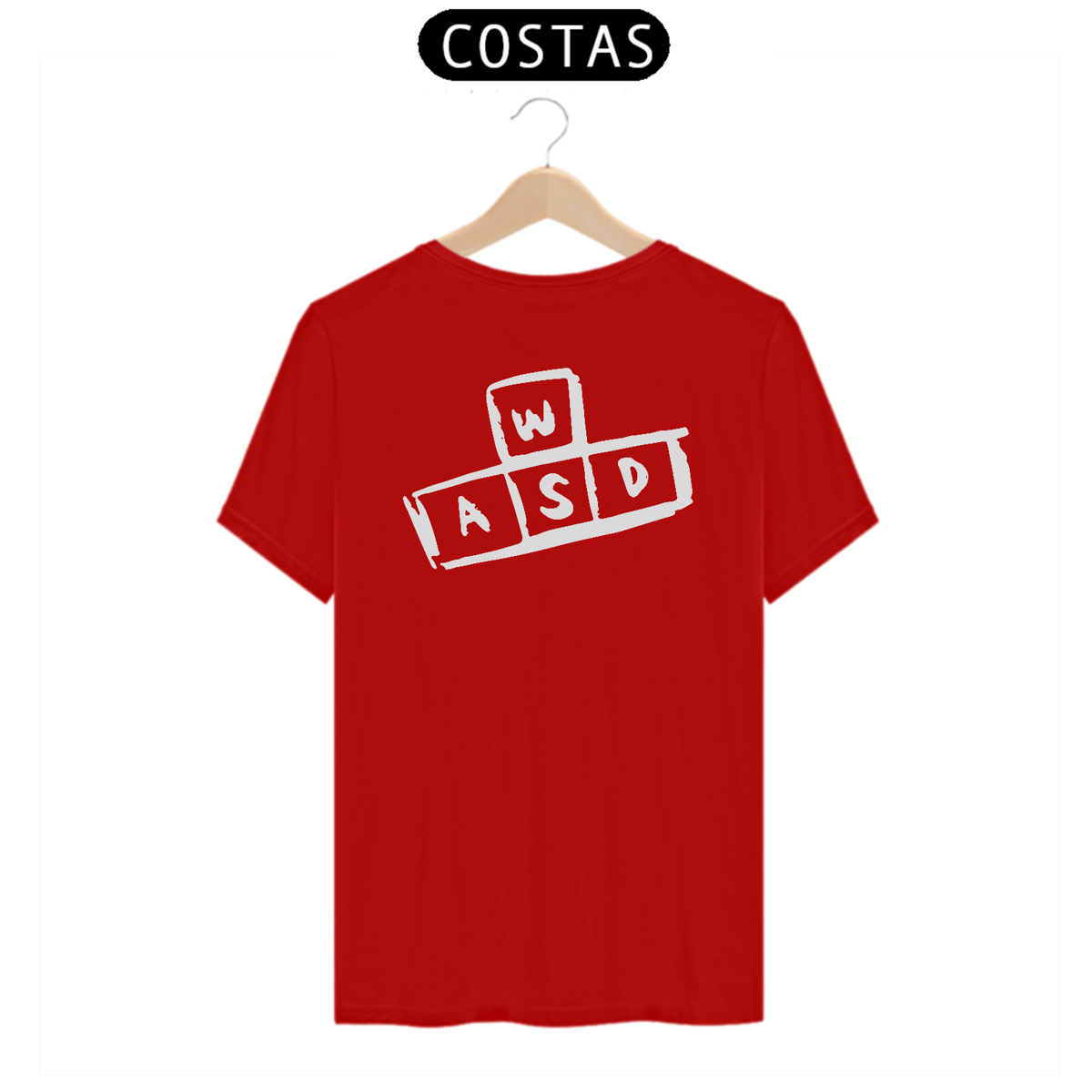 Nome do produto: [Quality] Camiseta Gamer WASD