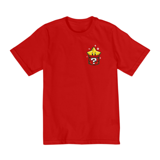 Nome do produto [Infantil] Camiseta Super Star de Bolso (2 a 8 anos)