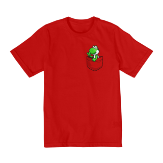 Nome do produto[Infantil] Camiseta Yoshi no Bolso (10 a 14 anos)