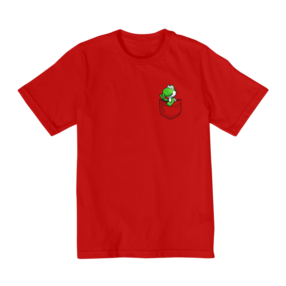 Nome do produto: [Infantil] Camiseta Yoshi no Bolso (2 a 8 anos)