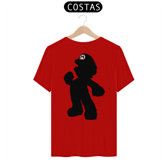 [Quality] Camiseta Super Mario: Silhueta (Costas)