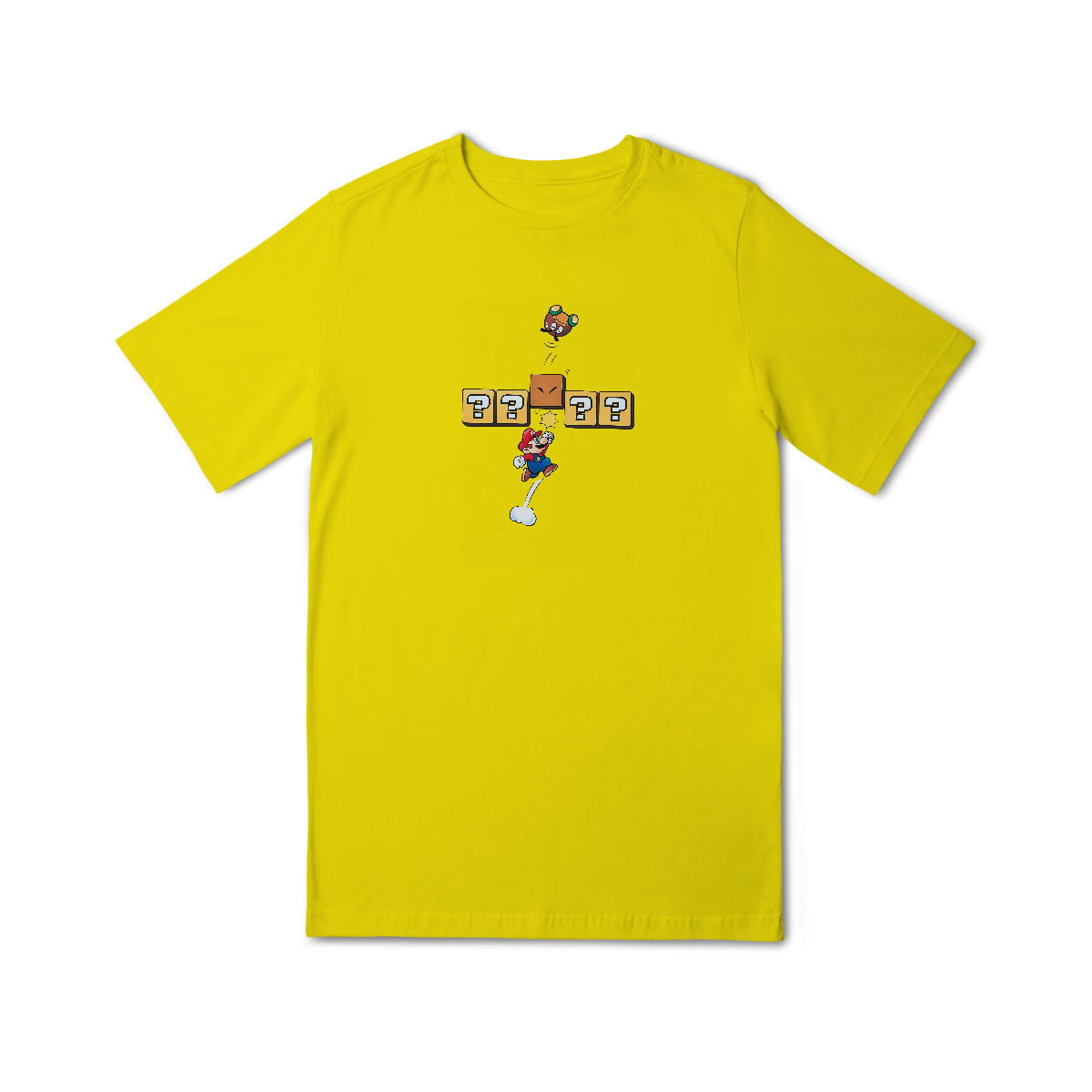 Nome do produto: [Infantil] Camiseta Super Mario - Soco no Bloco (10 a 14 anos)