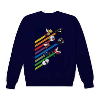 Nome do produto Moletom Premium Fechado Corrida dos Vilões – Super Mario