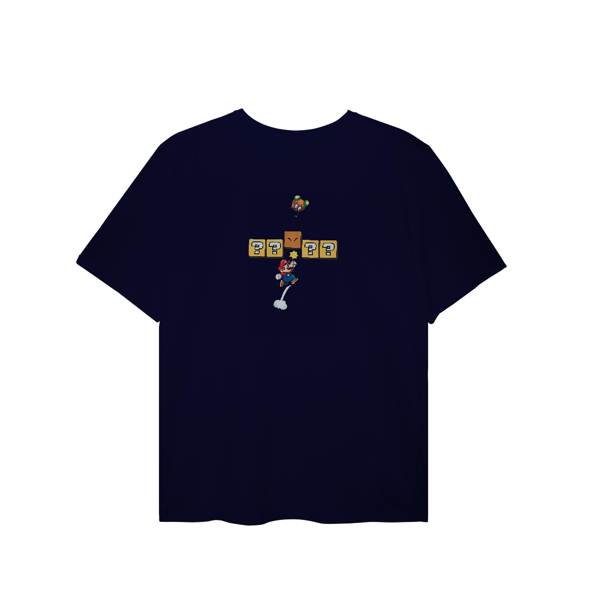 Nome do produto: [Plus Size] Camiseta Super Mario – Soco no Bloco