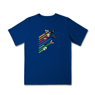 Nome do produto [Infantil] Camiseta Corrida dos Vilões – Super Mario (2 a 8 anos)
