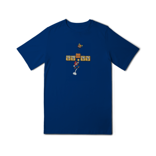 Nome do produto [Infantil] Camiseta Super Mario - Soco no Bloco (10 a 14 anos)