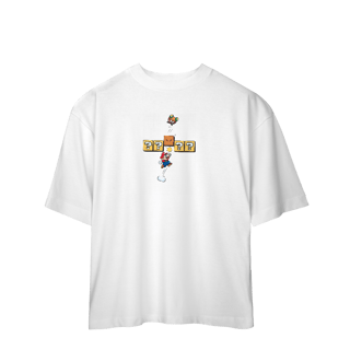 Nome do produto [Oversized] Camiseta Super Mario – Soco no Bloco