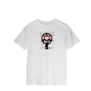 Nome do produto [Infantil] Camiseta Super Mario Grafiteiro (2 a 8 anos)