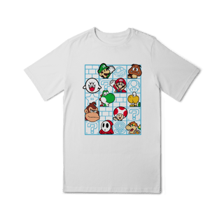 Nome do produto[Infantil] Camiseta Super Mário Nostalgia (10 a 14 anos)