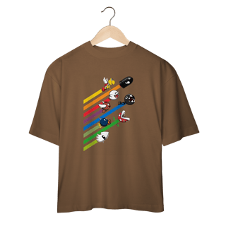 Nome do produto [Oversized] Camiseta Corrida dos Vilões – Super Mario