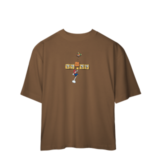 Nome do produto [Oversized] Camiseta Super Mario – Soco no Bloco