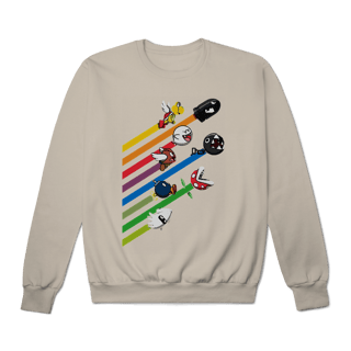 Moletom Premium Fechado Corrida dos Vilões – Super Mario