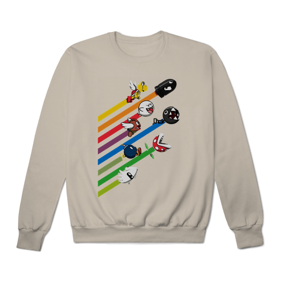 Moletom Premium Fechado Corrida dos Vilões – Super Mario