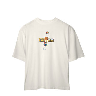 [Oversized] Camiseta Super Mario – Soco no Bloco