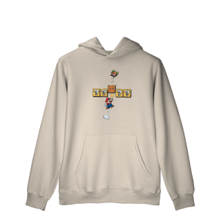 Nome do produto Moletom Premium Canguru Super Mario – Soco no Bloco