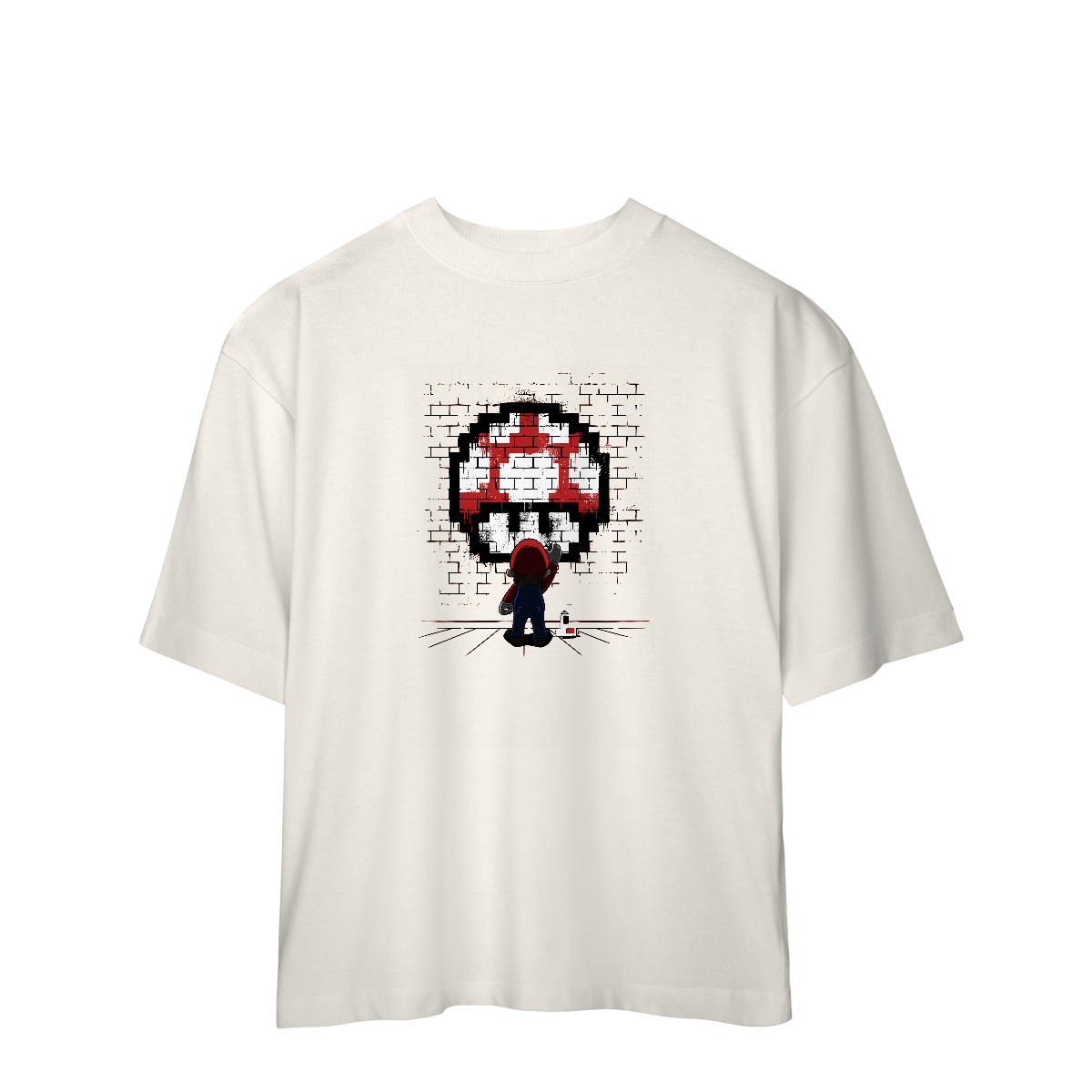 Nome do produto: [Oversized] Camiseta Super Mario Grafiteiro