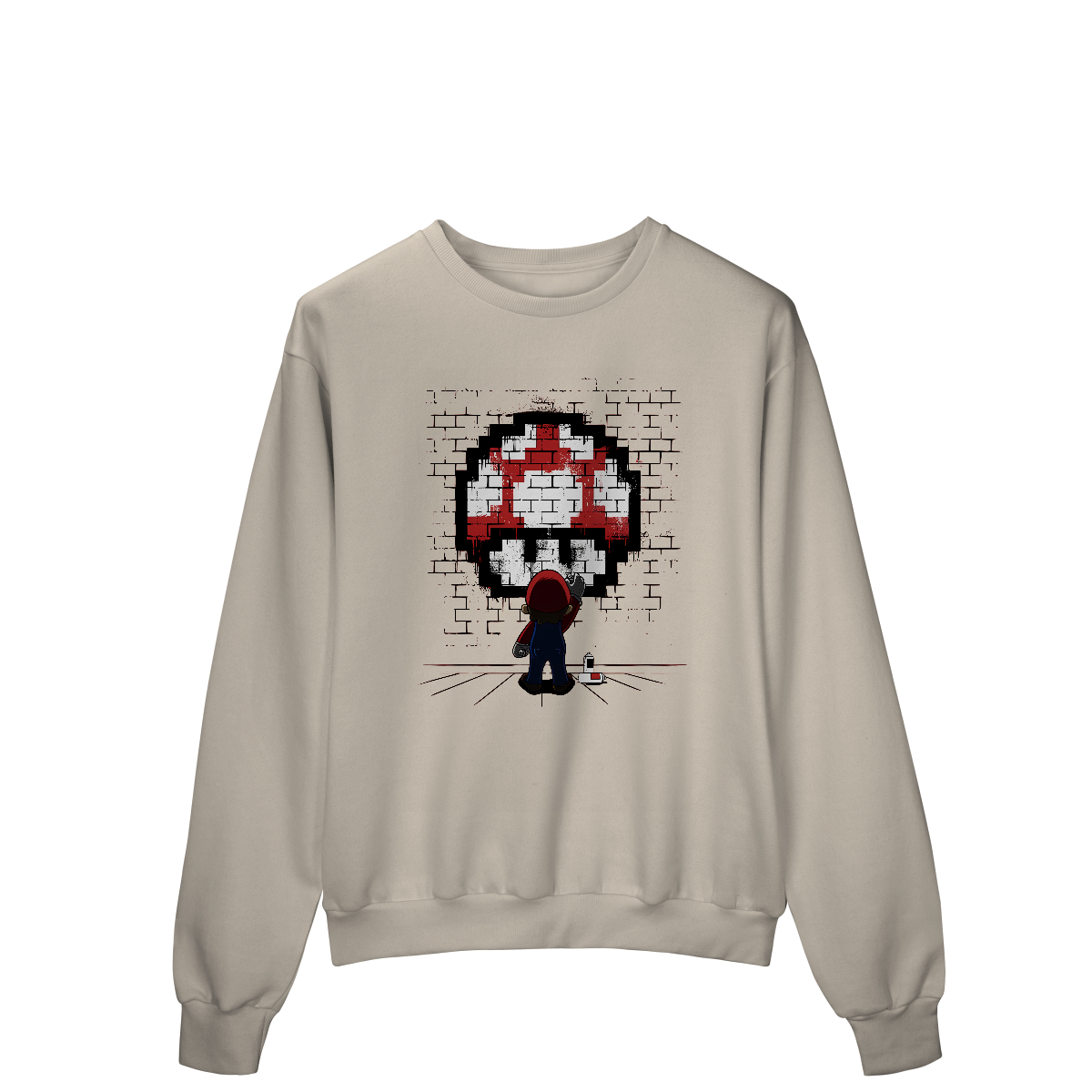 Nome do produto: Moletom Premium Fechado Super Mario Grafiteiro