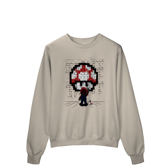 Moletom Premium Fechado Super Mario Grafiteiro