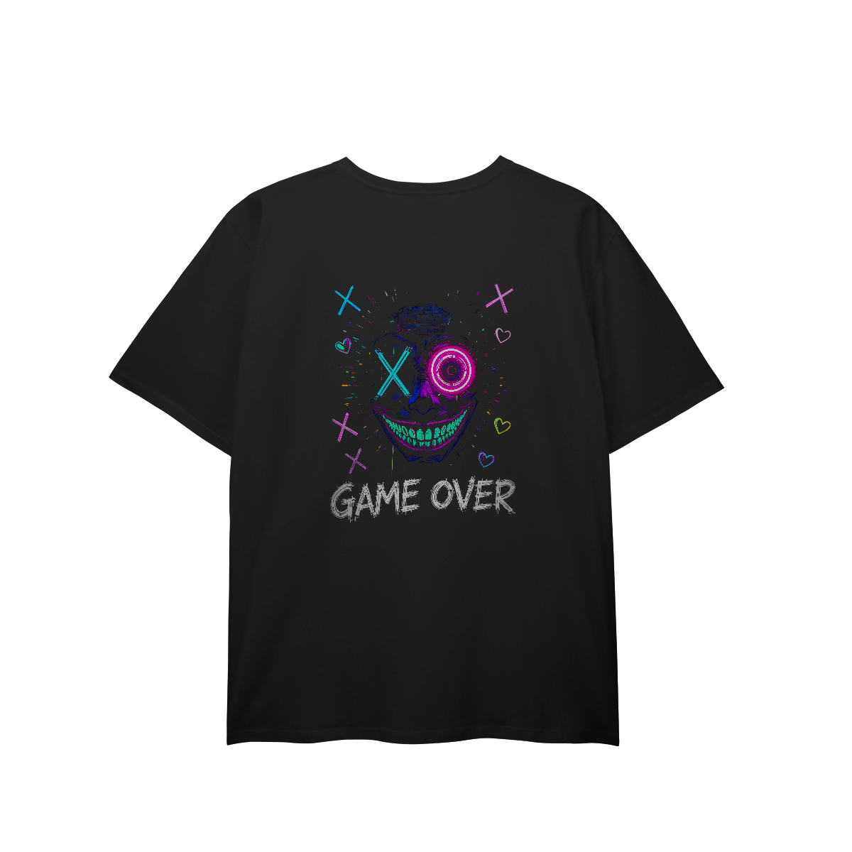 Nome do produto: [Plus Size] Camiseta Game Over (Costas)