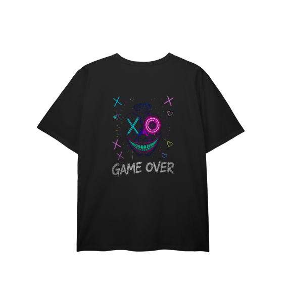 [Plus Size] Camiseta Game Over (Costas)
