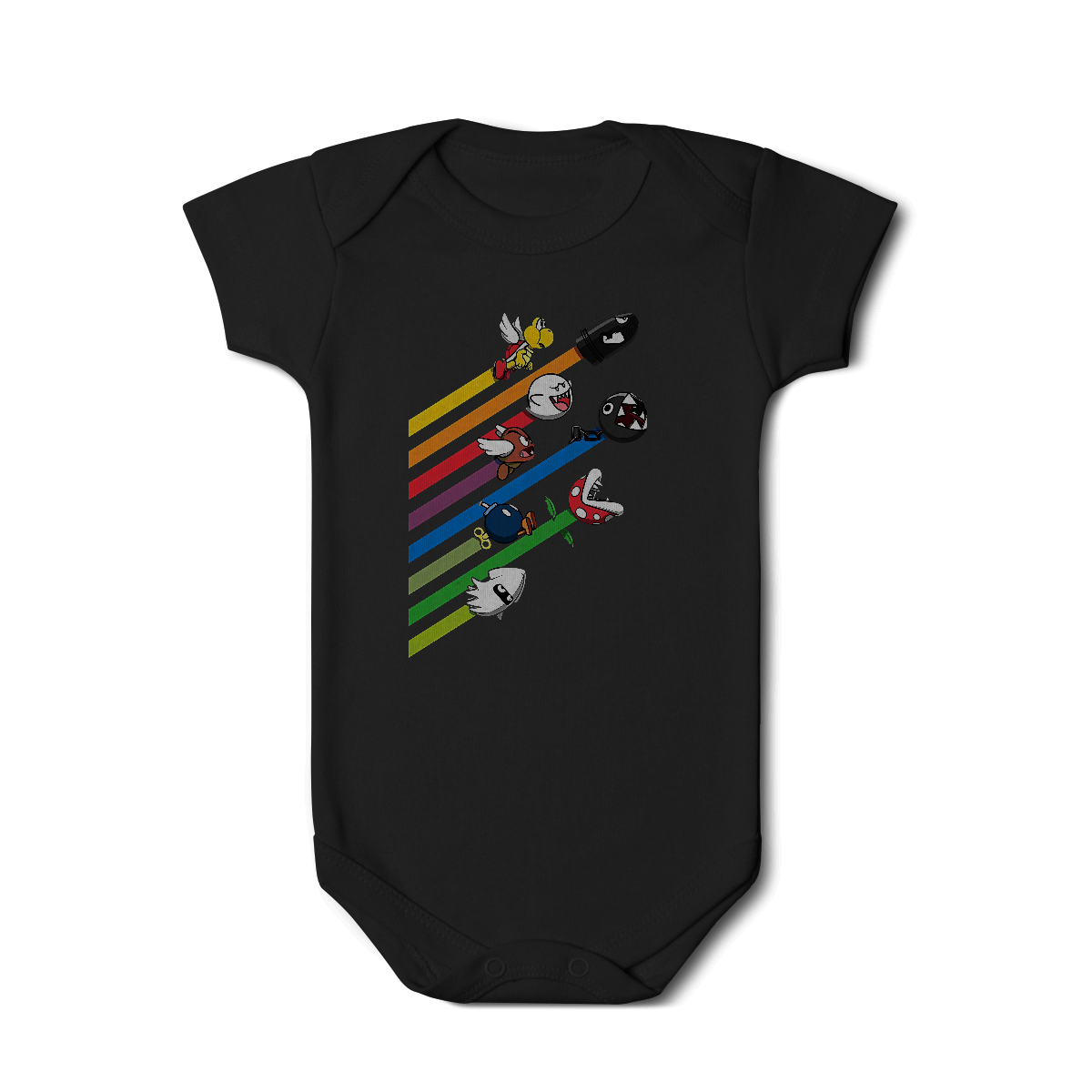 Nome do produto: [Infantil] Body Corrida dos Vilões – Super Mario