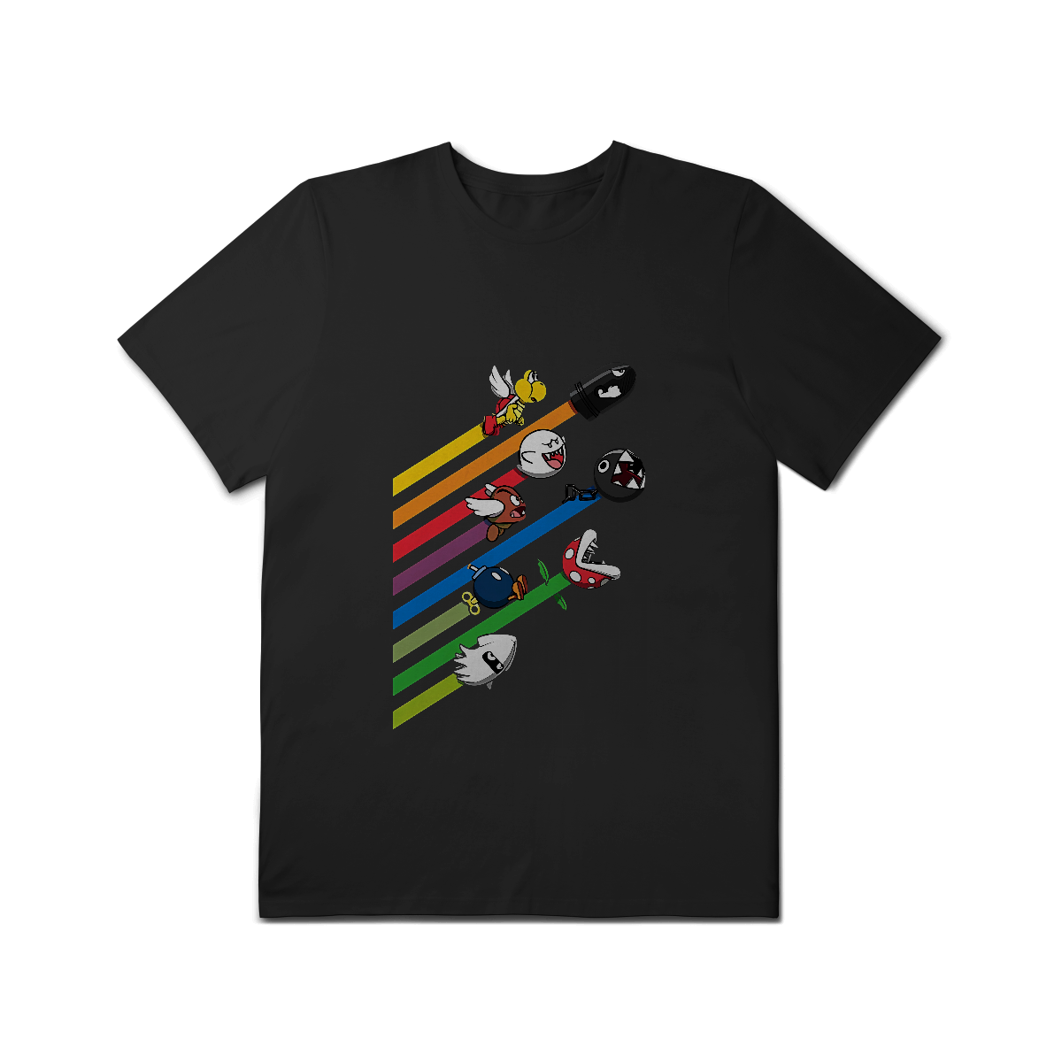 Nome do produto: [Plus Size] Camiseta Corrida dos Vilões – Super Mario