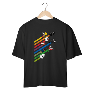 Nome do produto [Oversized] Camiseta Corrida dos Vilões – Super Mario