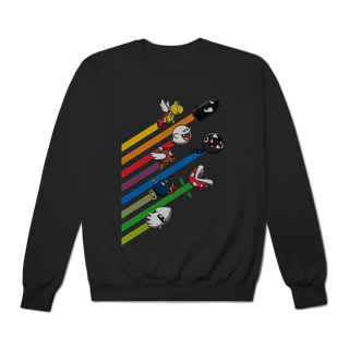 Nome do produto Moletom Premium Fechado Corrida dos Vilões – Super Mario